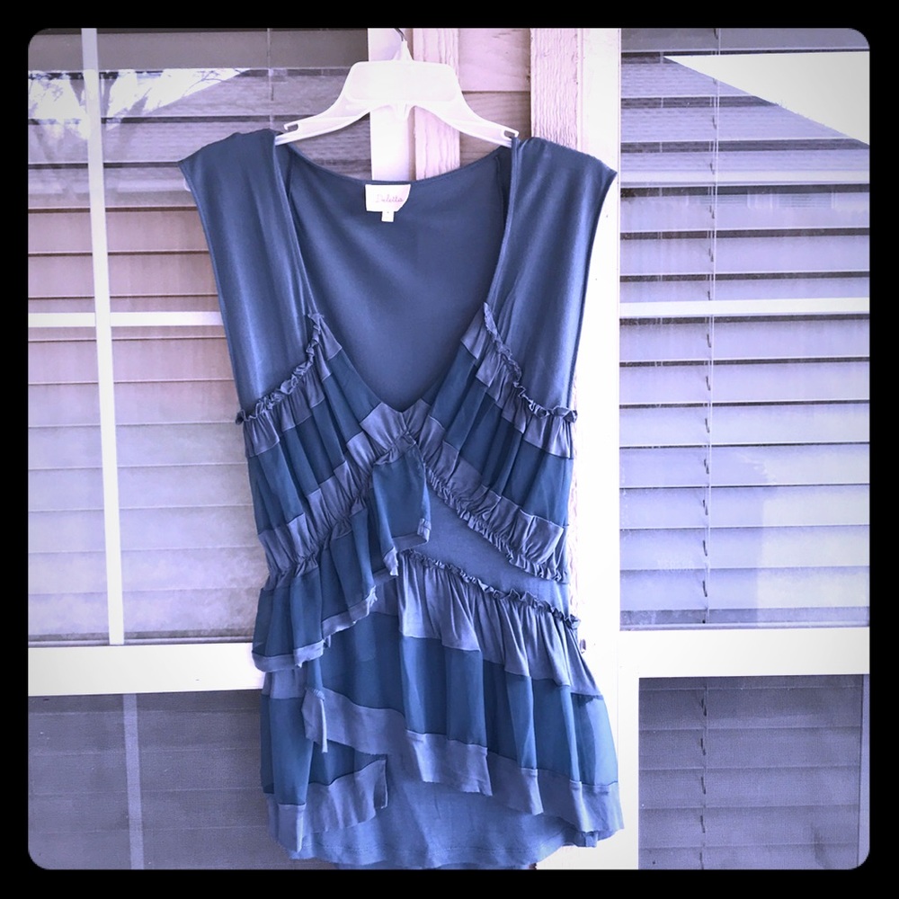 Dusty Blue Blouse😍😍😍